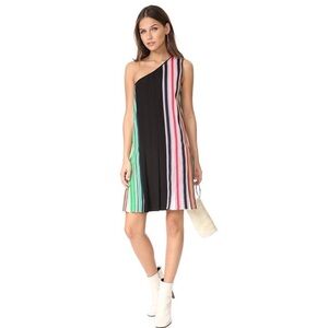 Diane Von Furstenberg Pleated One Shoulder Dress